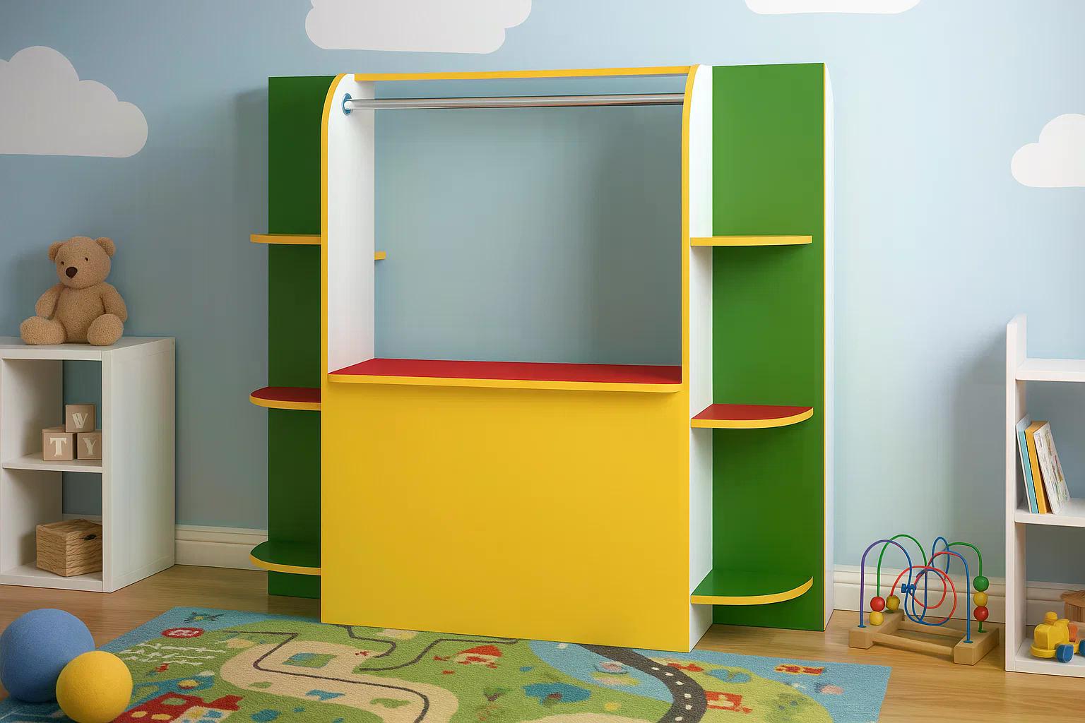 Игровая мебель для детского сада Кукольный театр Зеленый