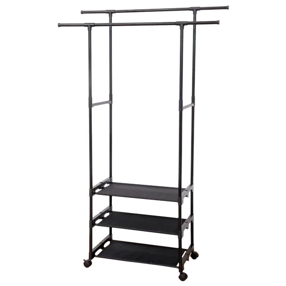 Стійка для одягу та взуття Clothes Rack Double CR-10 Чорний (SS-14)