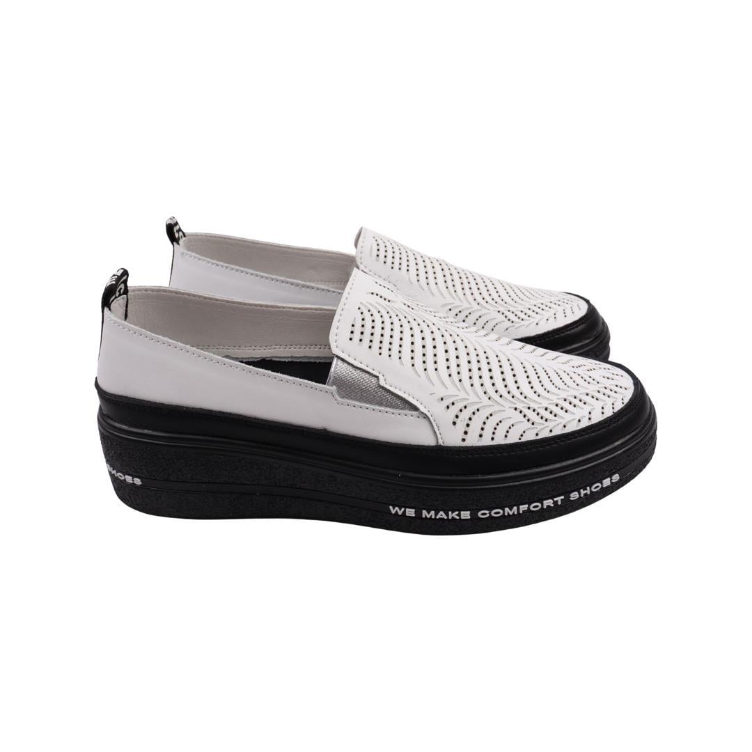 Туфли женские Li Fexpert из кожи р. 39 Белый (934-22LTCP)