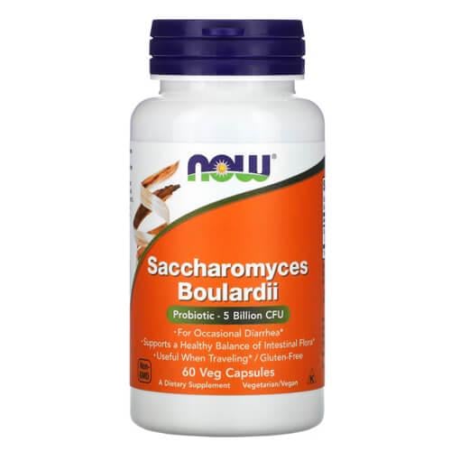Сахаромицеты буларди NOW Saccharomyces Boulardii 60 капс. (NOW-02934)