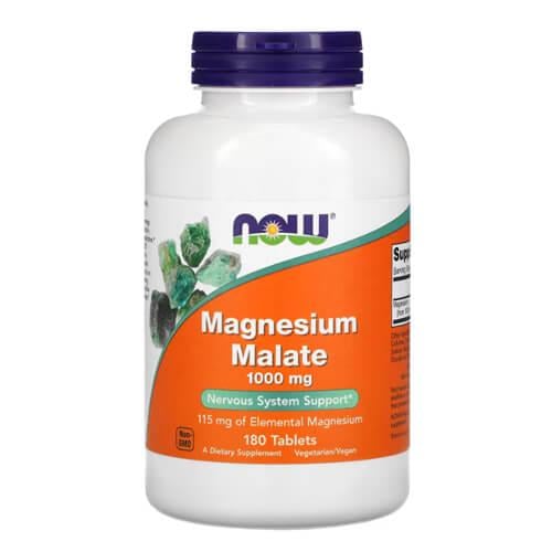 Магній NOW Magnesium Malate 180 табл. (NOW-01300)