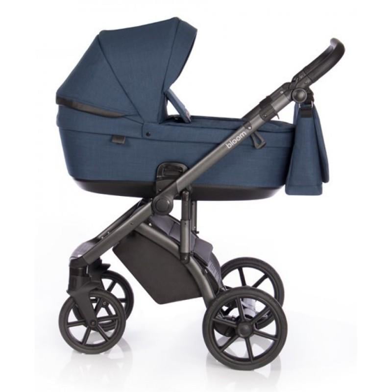 Коляска Roan Bloom универсальная 2в1 с багажной корзиной и сумкой Midnight
