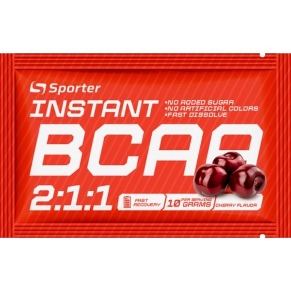 Аминокислота BCAA для спорта Sporter Instant ВСАА 2:1:1 10 г Cherry (000023789)