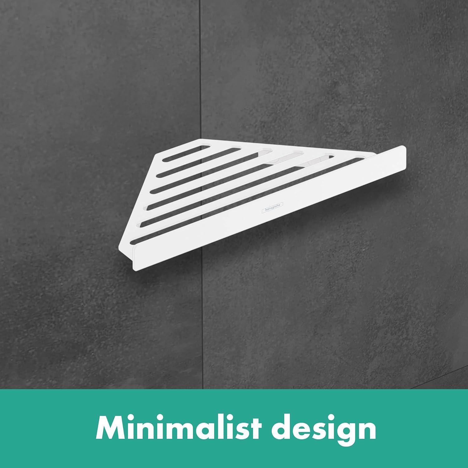 Полка настенная металлическая Hansgrohe AddStoris 41741700 Белый (124822) - фото 3