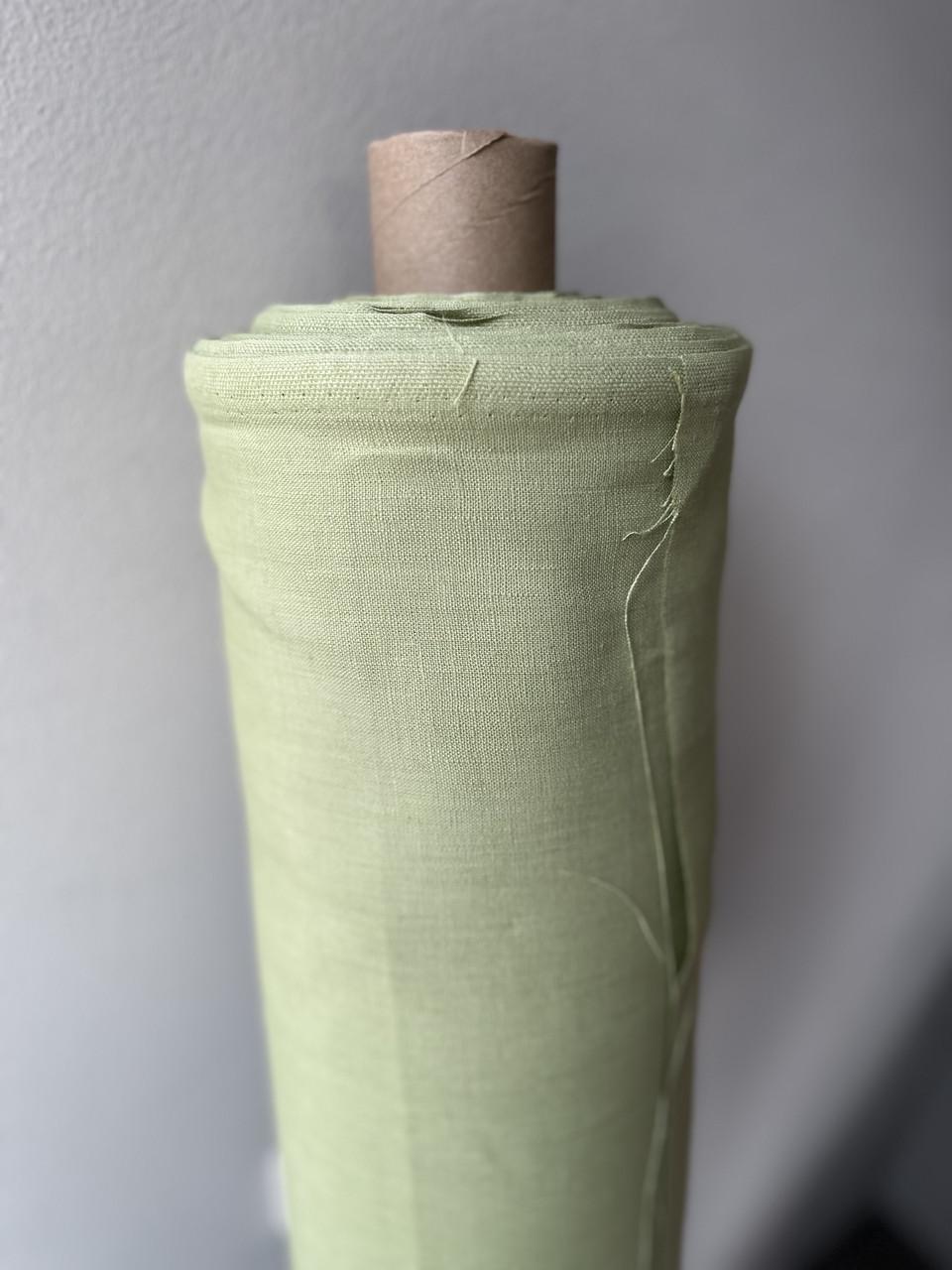 Ткань костюмная LINEN PLUS 100% лен 143 см 1667 Салатовый
