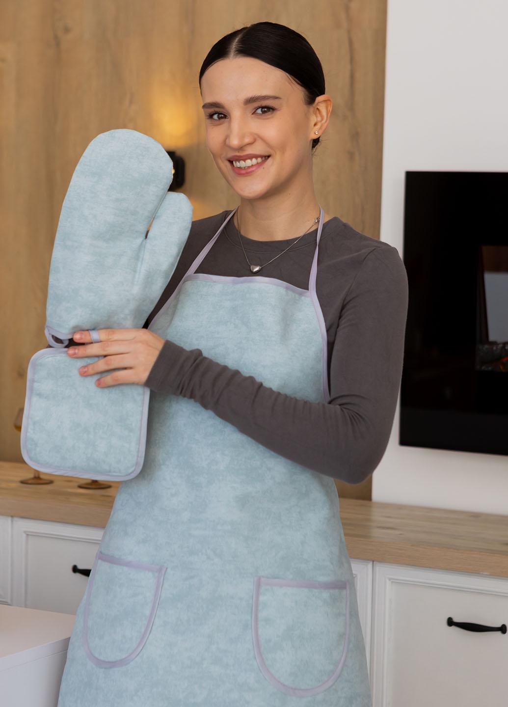 Кухонный набор водоотталкивающий Мрамор бирюзовый 3 предмета - фото 4 Кухонный набор водоотталкивающий Мрамор бирюзовый 3 предмета - фото 4