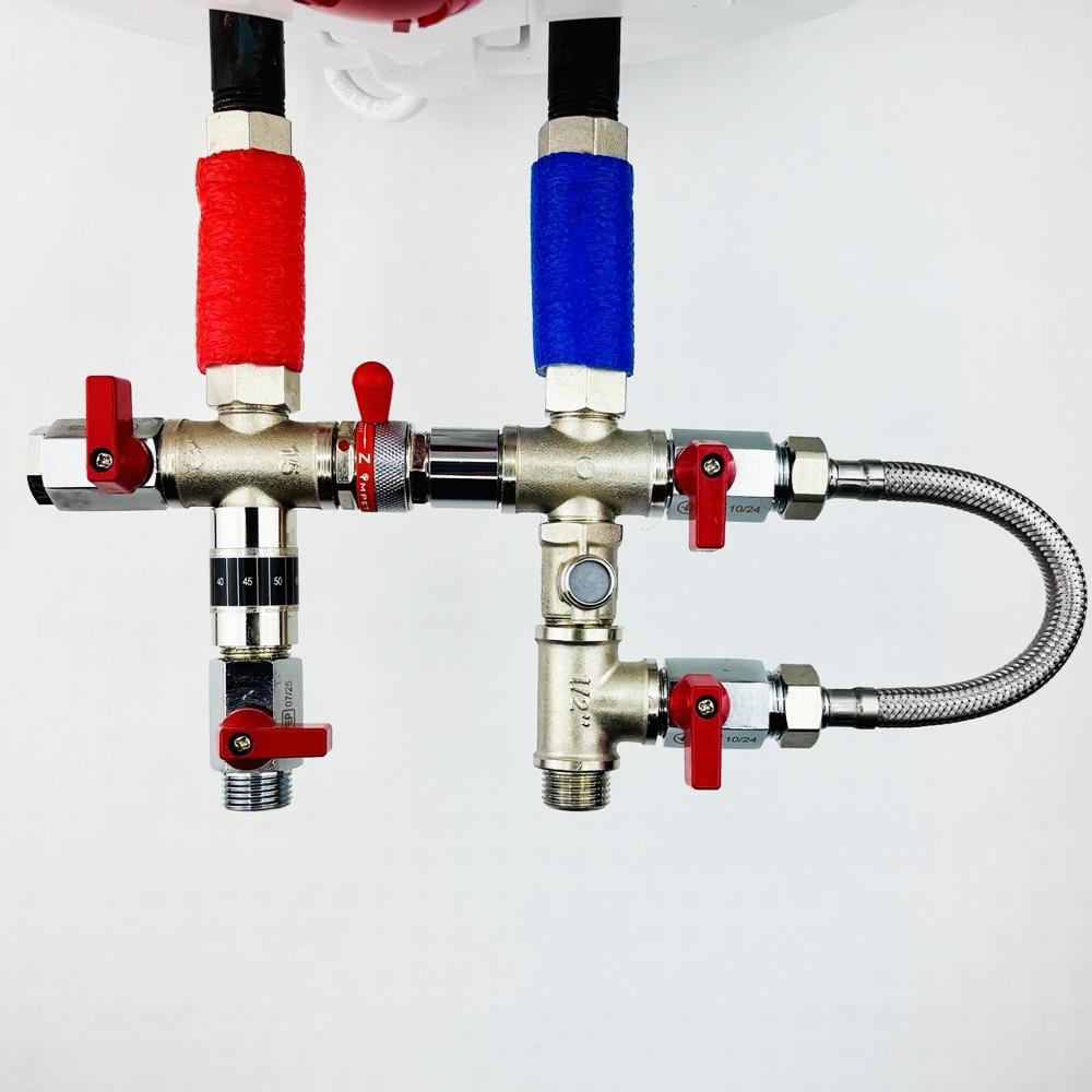 Комплект подключения для бойлера/водонагревателя KVANT 12 BYPASS Boiler Series с байпасом 1/2" (KV00BS121) Комплект подключения для бойлера/водонагревателя KVANT 12 BYPASS Boiler Series с байпасом 1/2" (KV00BS121)