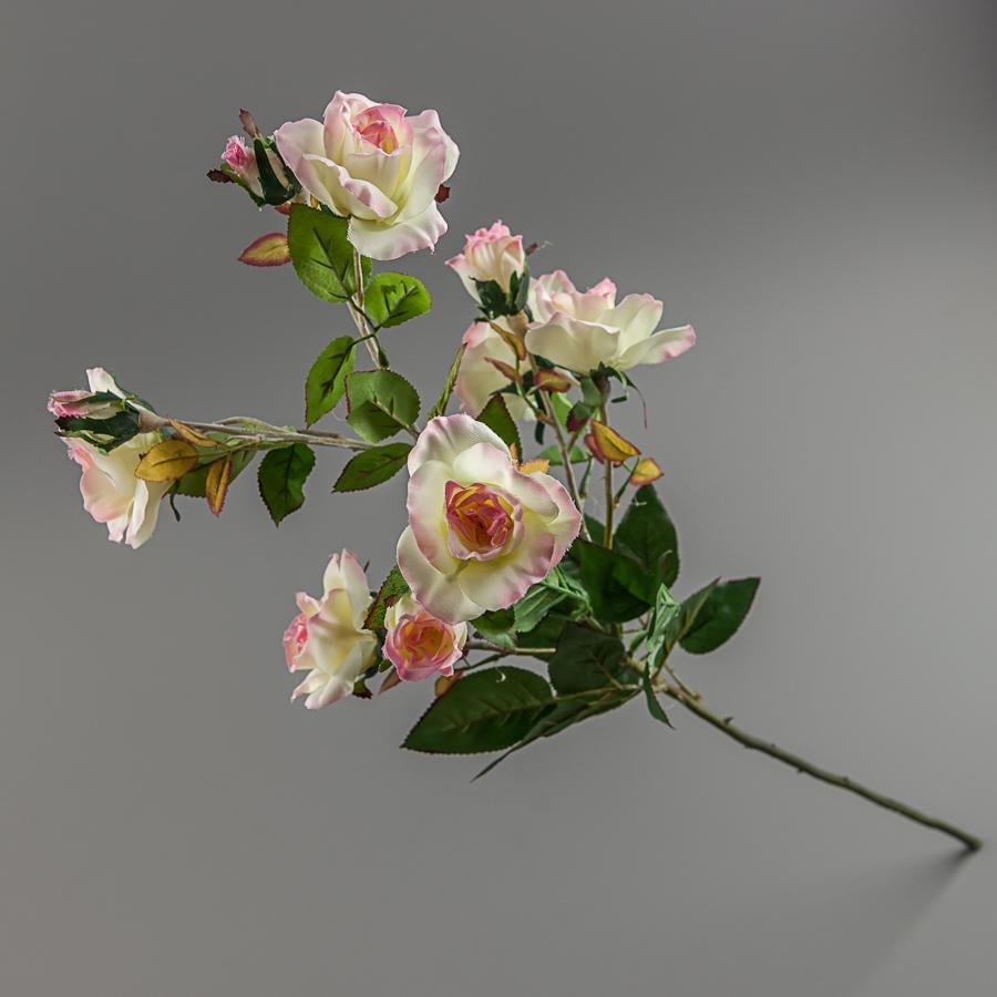 Штучна квітка Elisey Камелія (025F/white-pink)