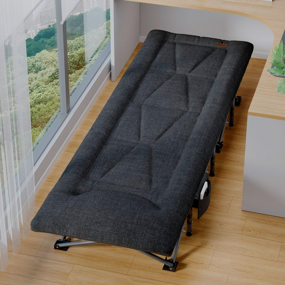 Шезлонг для отдыха с матрасом WCG CC-R11 сумка/матрас 190х68х30 см Черный (CC-R11 (1) - фото 10