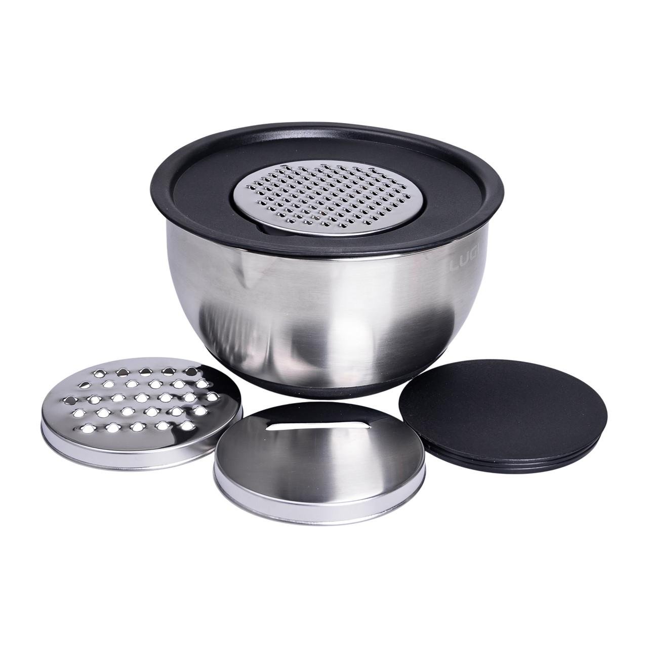 Набір мисок з нержавіючої сталі 16/18/20,5 см 3 шт. (LG-02/3PCS) - фото 5 Набір мисок з нержавіючої сталі 16/18/20,5 см 3 шт. (LG-02/3PCS) - фото 5