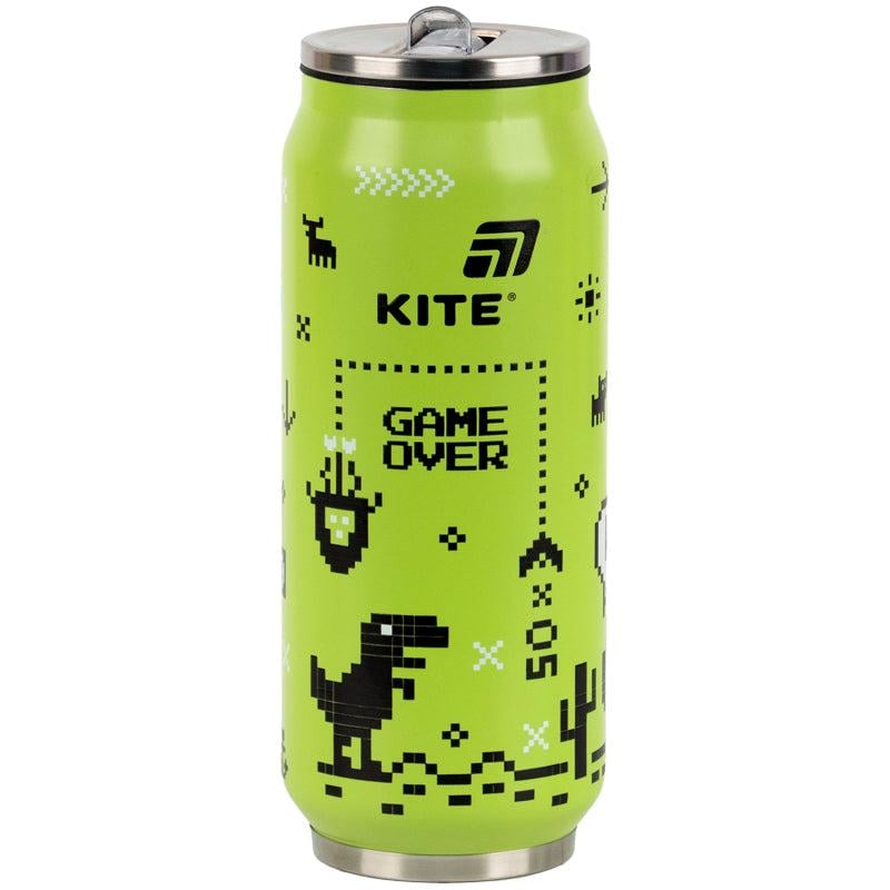 Термочашка с трубочкой KITE Game over 500 мл (K25-1264-1)