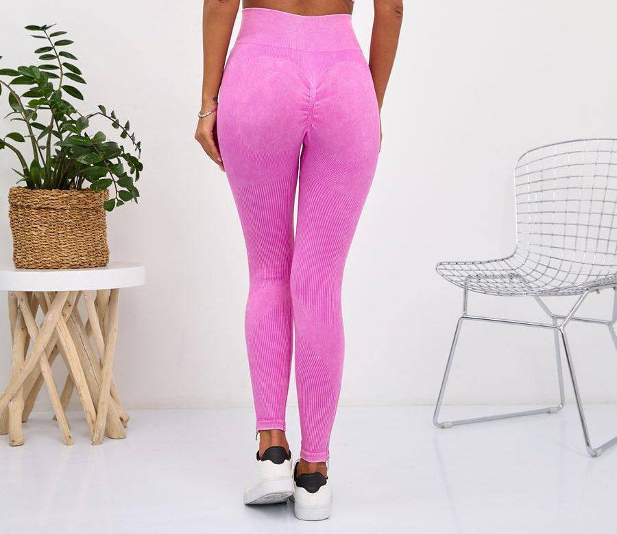 Леггинсы рубчик с пуш-ап эффектом M Бледно-Розовый (BL03M) - фото 2 Леггинсы рубчик с пуш-ап эффектом M Бледно-Розовый (BL03M) - фото 2