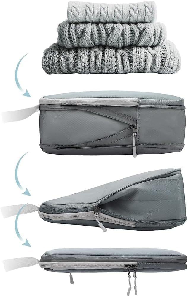 Набір органайзерів для подорожей Monochrome тип 1 9 елементів Блакитний (КДО-42-14) - фото 6 Набір органайзерів для подорожей Monochrome тип 1 9 елементів Блакитний (КДО-42-14) - фото 6