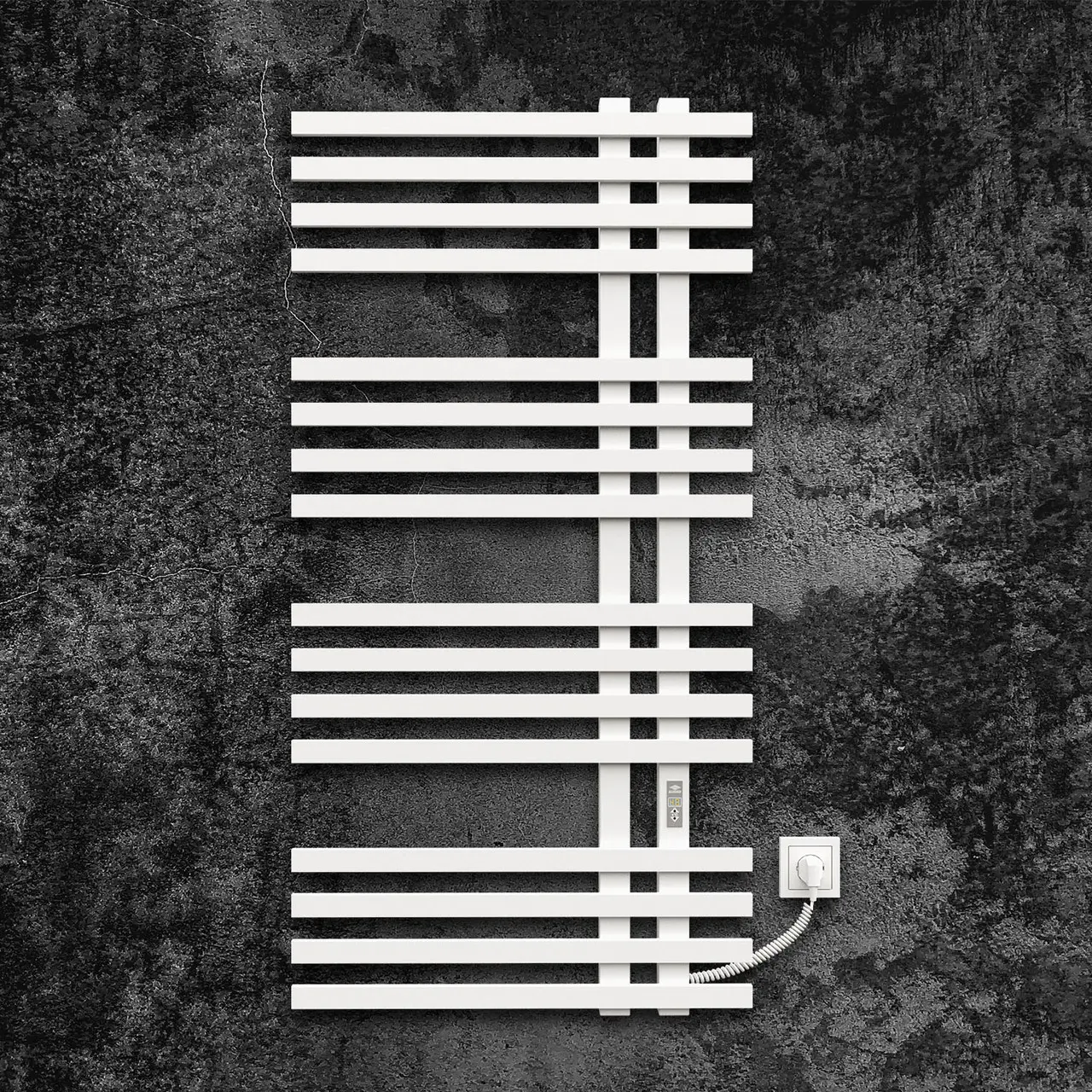 Рушникосушарка електрична KOSSER Драбинка Браш 1200х600/16 ER Білий Рушникосушарка електрична KOSSER Драбинка Браш 1200х600/16 ER Білий