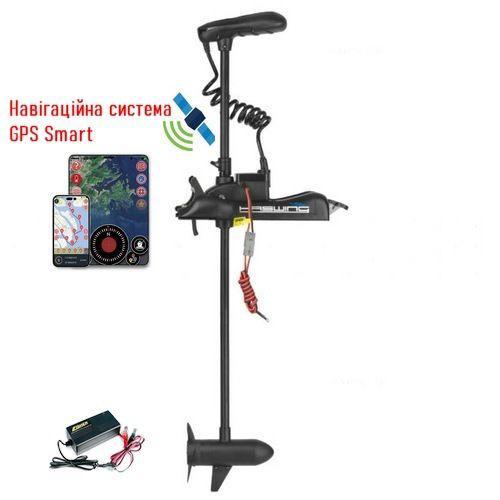 Электромотор для лодки Haswing Cayman GPS B-55 lbs 12V без GEL АКБ + З/У - фото 2