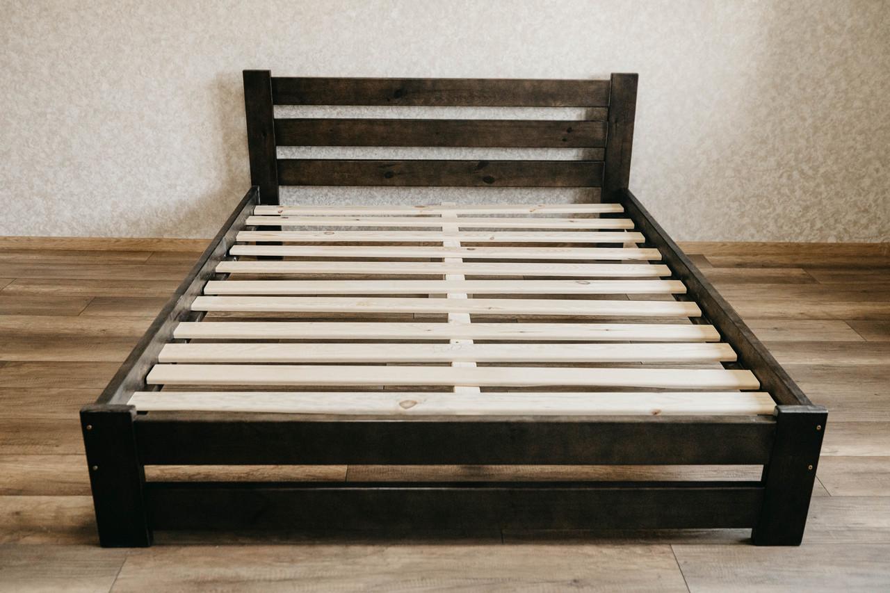 Ліжко двоспальне з масиву сосни 140x200 см Венге (1869040373) - фото 5 Ліжко двоспальне з масиву сосни 140x200 см Венге (1869040373) - фото 5