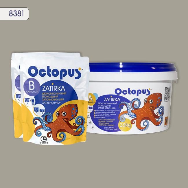 Затирка для плитки Octopus Zatirka 8381 эпоксидная 2,5 кг