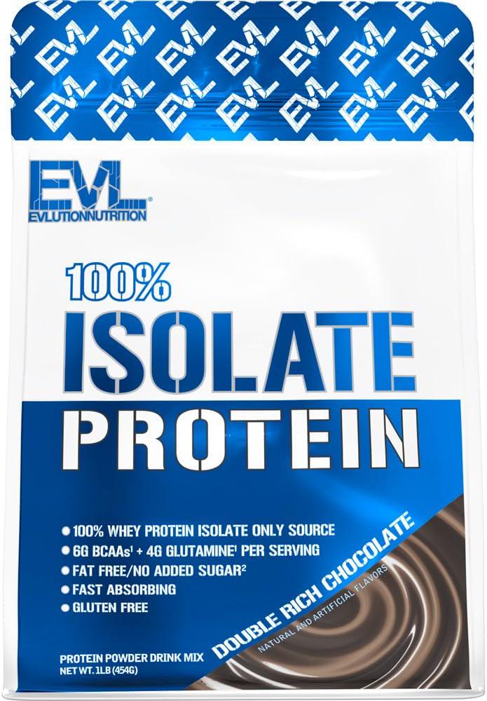 Протеин EVLution Nutrition 100% Isolate Protein 454 г Double Rich Chocolate