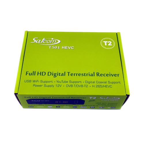 Тюнер цифровой Т2 SatCom T501HEVC (0501) - фото 2