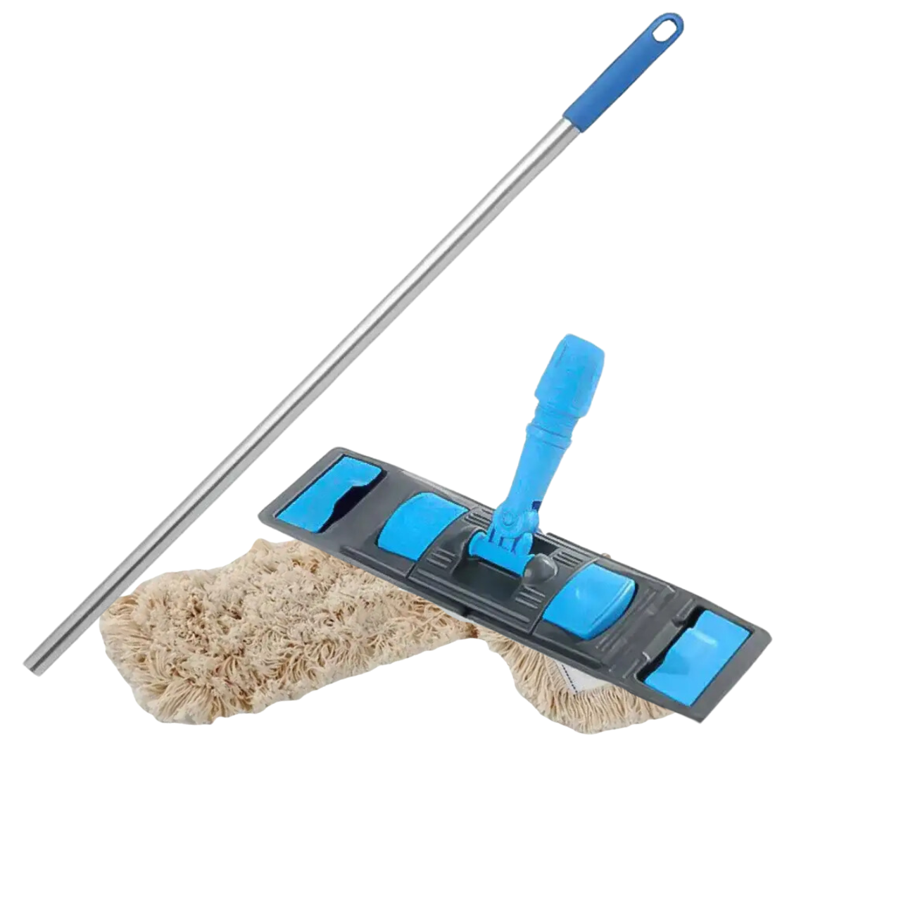 Швабра для мытья полов с хлопковым мопом с креплением на ушки 40 см (564ХУ) Швабра для мытья полов с хлопковым мопом с креплением на ушки 40 см (564ХУ)