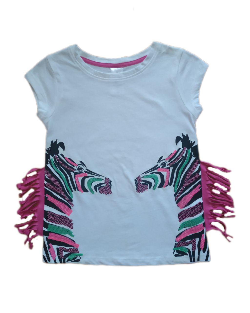 Футболка детская для девочки C&A 122 см Белый