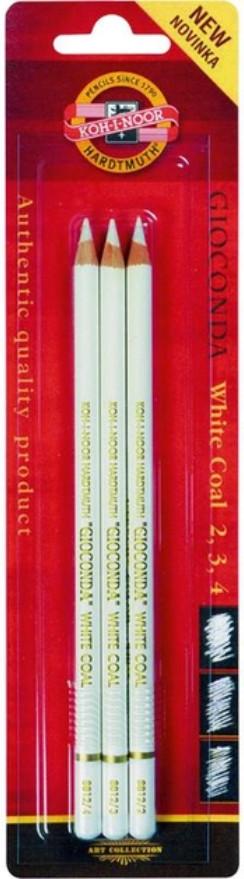 Набор карандашей мелом Gioconda Koh-i-Noor 3 шт. Белый
