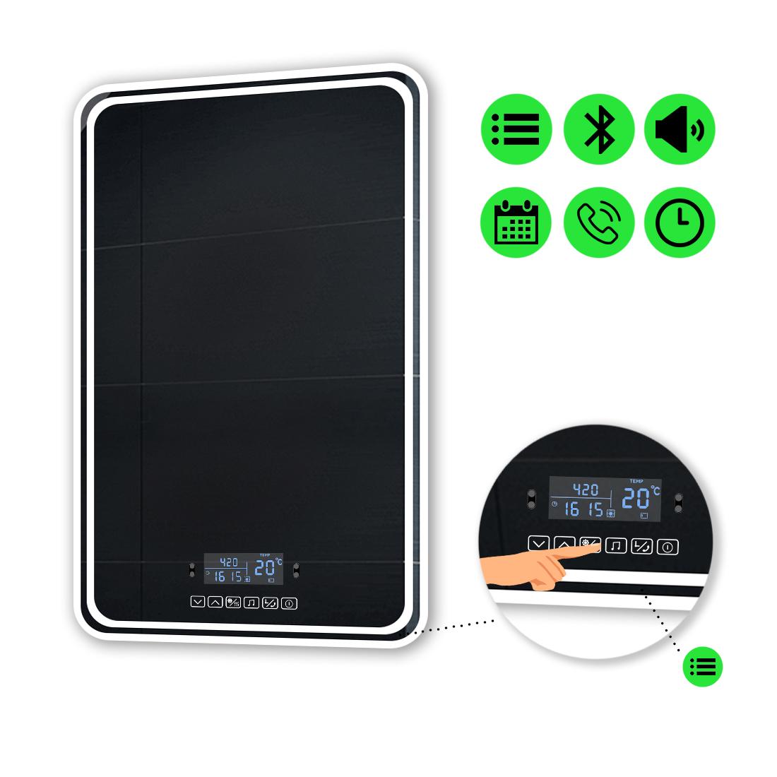 Зеркало с LED подсветкой Ottavia с Smart-блоком 90x60 см (Ottavia42)