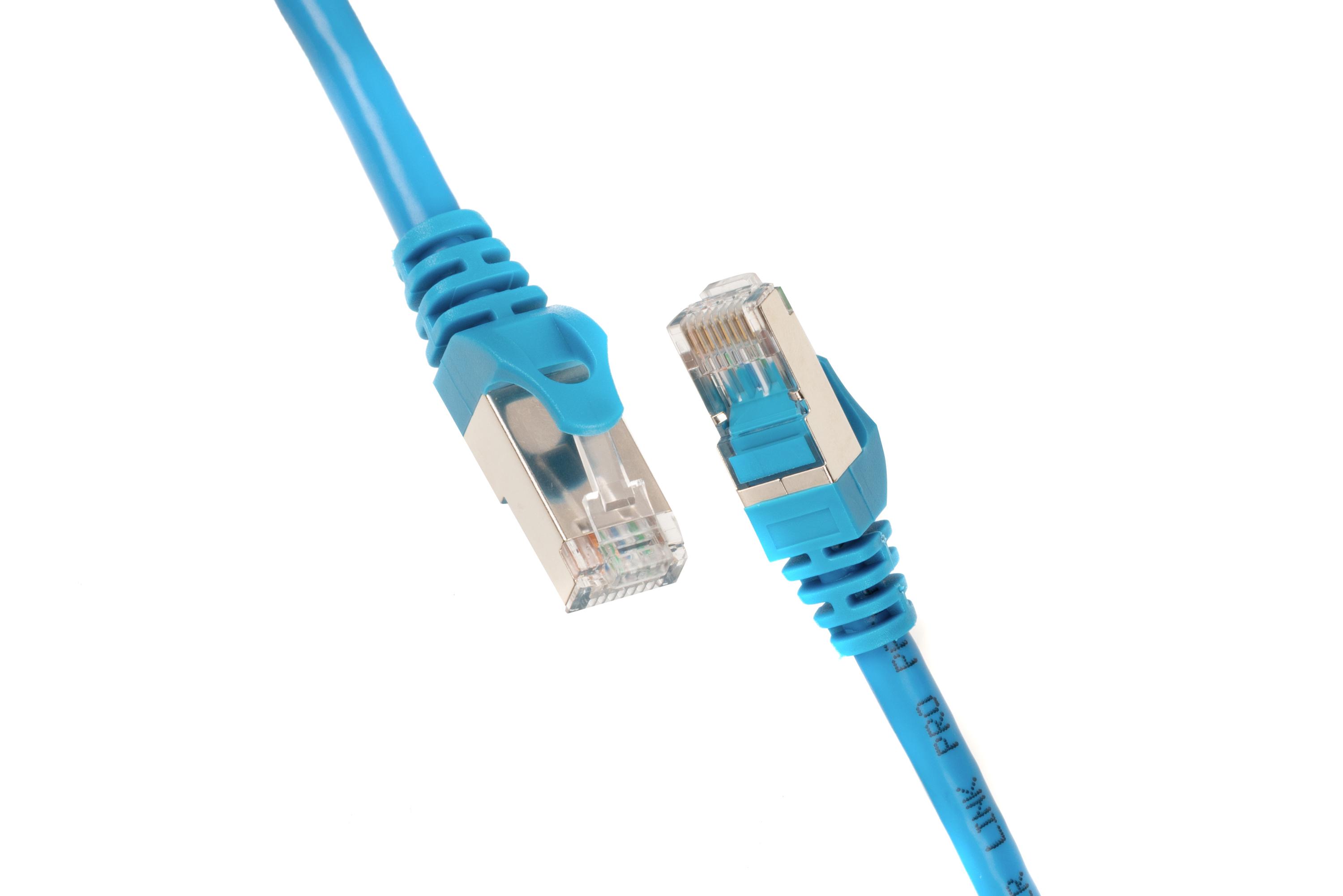 Патч-корд 2E Cat 6 27AWG с двойным экранированием S-FTP 1 м Синий (2E-PC6SFTPCOP-100BL) - фото 2