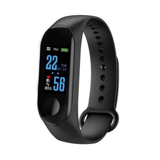 Фитнес-браслет M3 Fit Smart Bracelet Yoho с цветным экраном Black (1166420868)