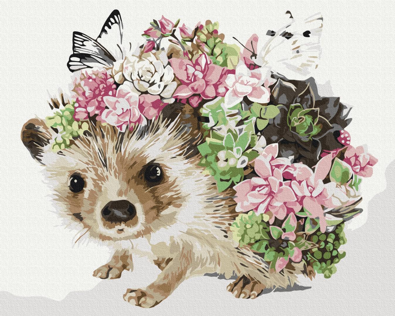 Картина по номерам Brushme Весенний ежик 48x60 см (BS52140L)