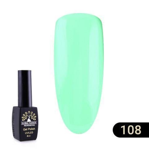 Гель-лак Global Fashion Black elite 108