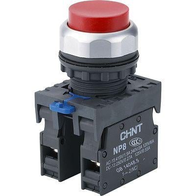Кнопка керування CHINT NP8-11GN/4 1NO+1NC 22 мм IP65 Червоний (667110)