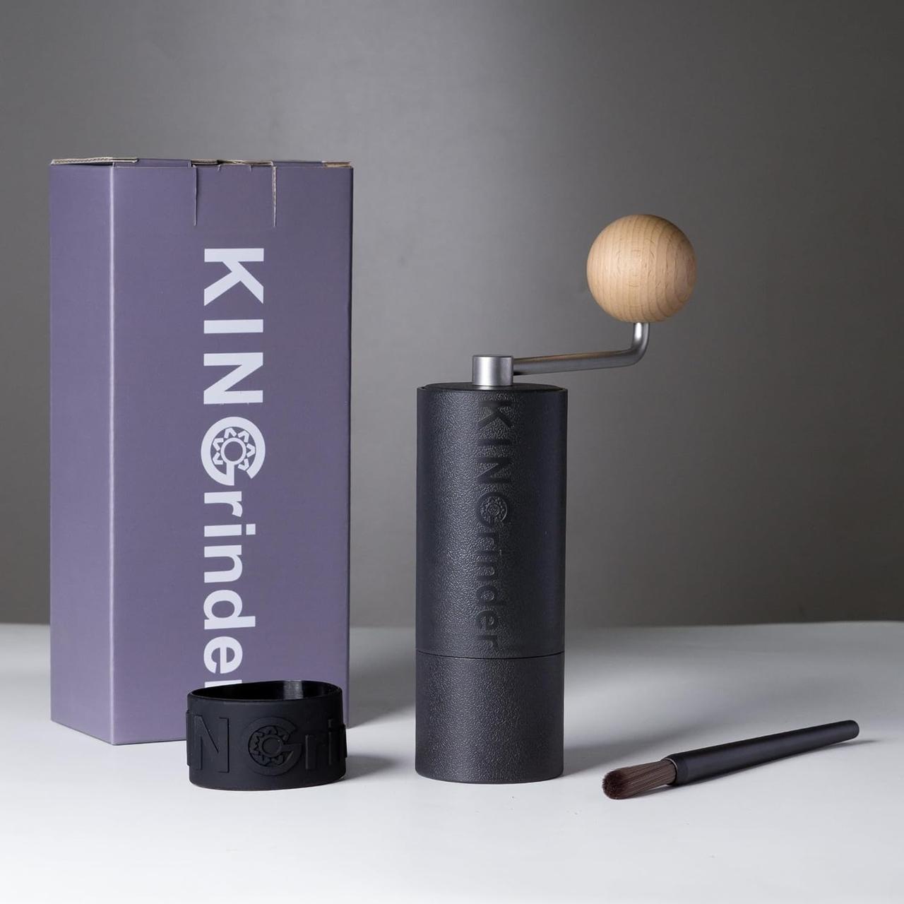 Кавомолка ручна KINGrinder P2 з регулюванням помелу та сталевими жорнами Black (2353528894) - фото 2 Кавомолка ручна KINGrinder P2 з регулюванням помелу та сталевими жорнами Black (2353528894) - фото 2