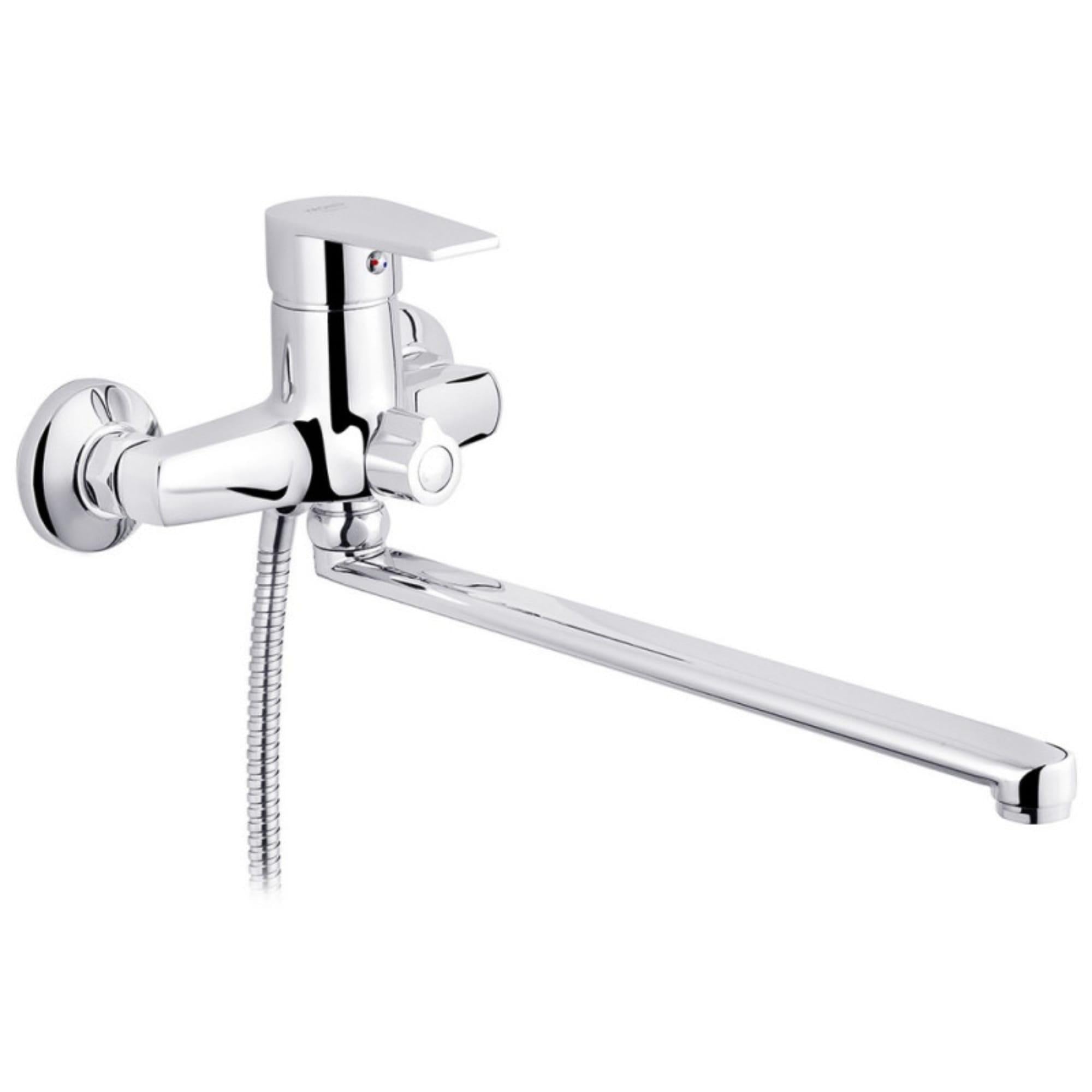 Смеситель для ванны Kroner KRM Oker C070 однорычажный с ручной лейкой Хром (CV019668)