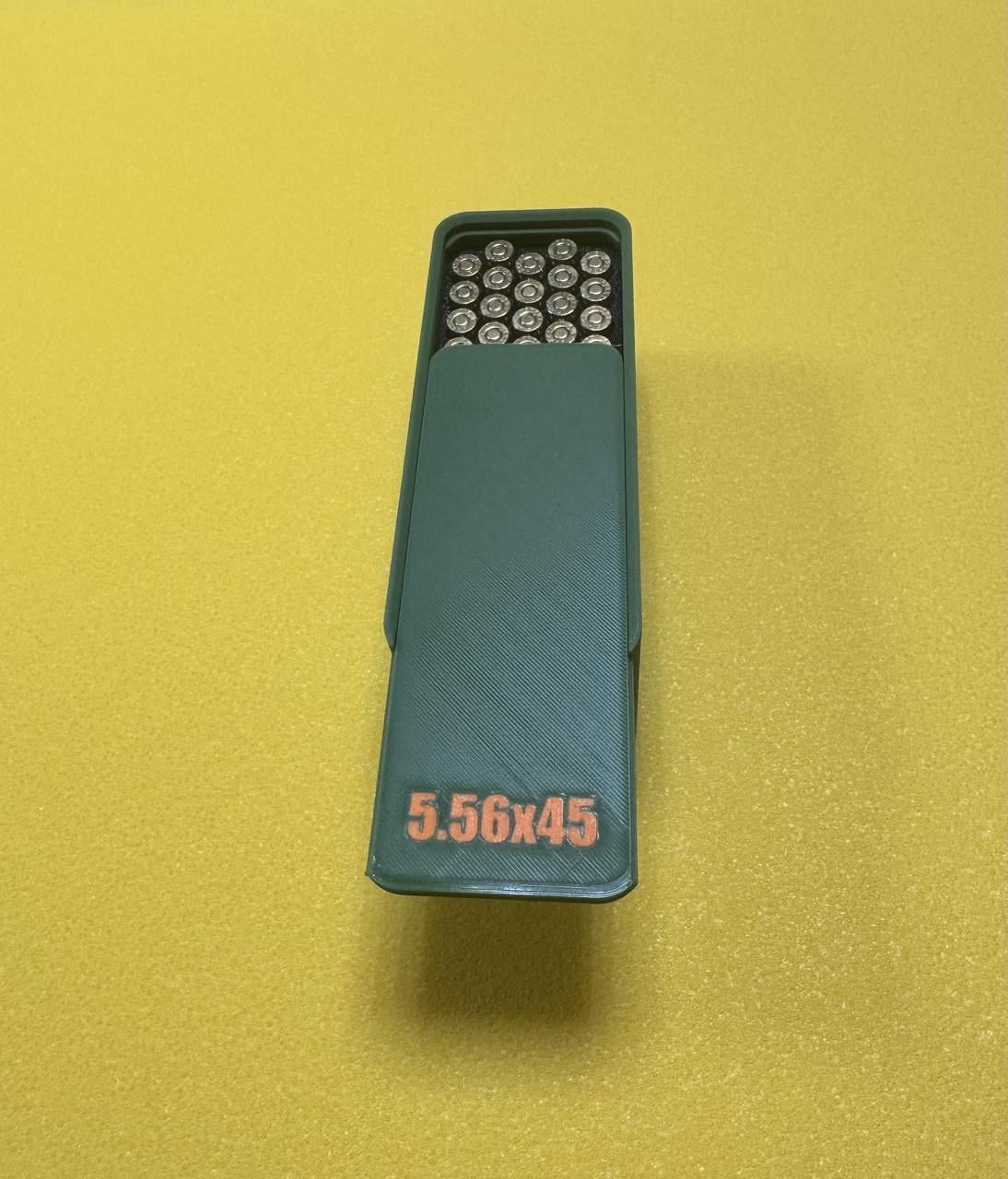 Коробка для патронов на 60 шт. кал 223 5,56 Олива - фото 3