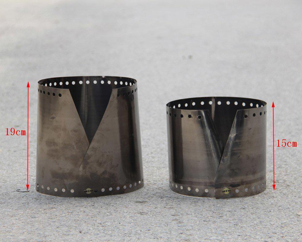 Экран титановый для туристических горелок 15x58 см (Y0133-1) - фото 7