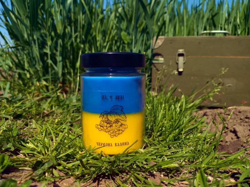 Свеча "Ой, В Луге Красный Калина" 300 г Персик