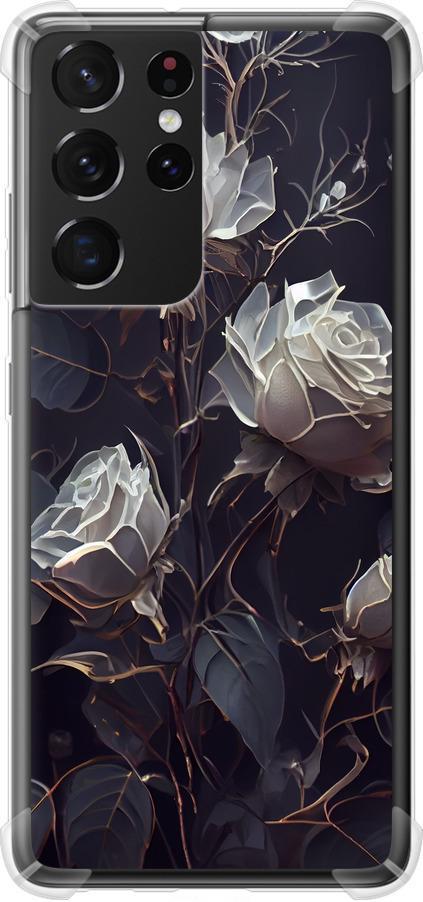 Чехол на Samsung Galaxy S21 Ultra (5G) Розы 2 (5550sp-2116-42517)