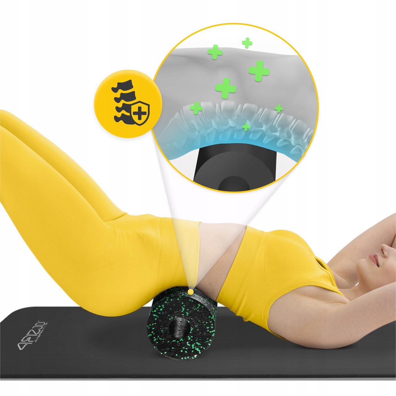 Масажний ролик 4fizjo EPP PRO+ гладкий 45x14,5 см Black/Green (P-5907739310590) - фото 2 Масажний ролик 4fizjo EPP PRO+ гладкий 45x14,5 см Black/Green (P-5907739310590) - фото 2