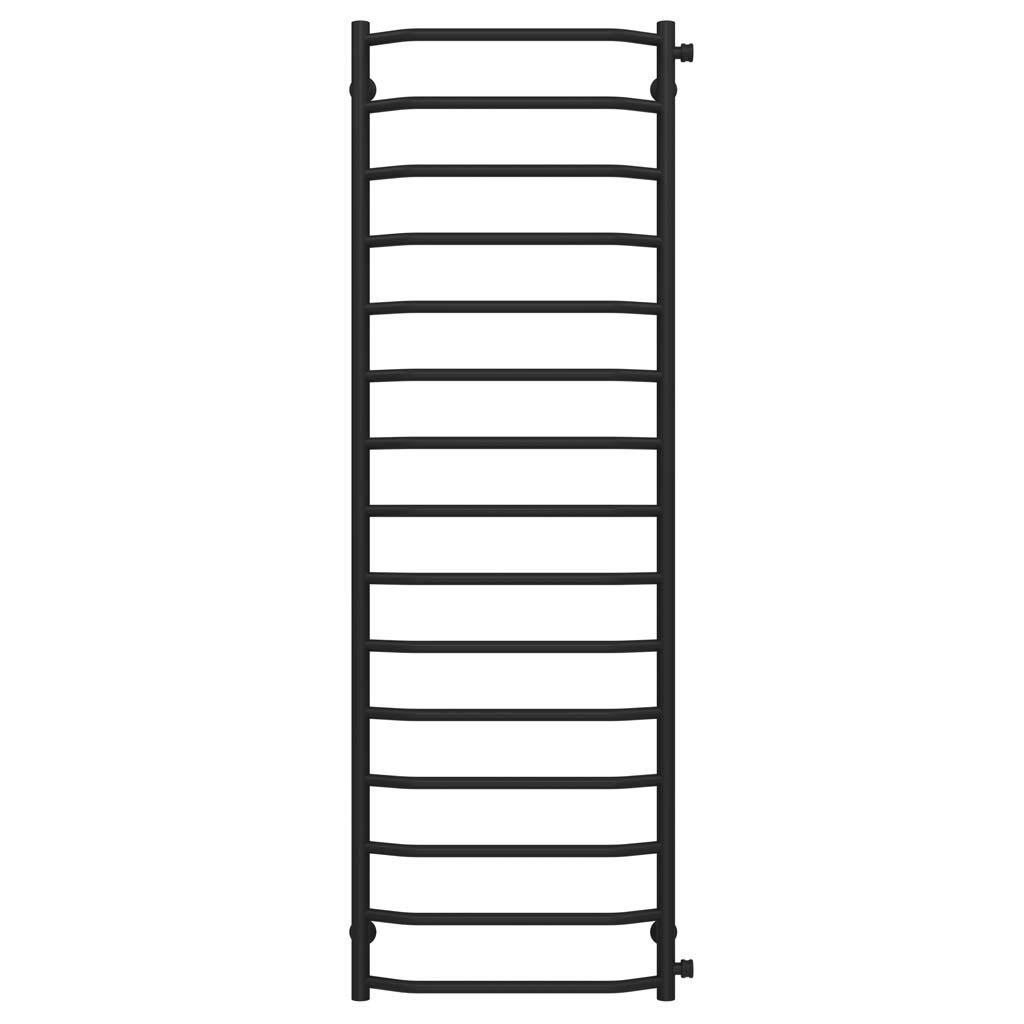 Полотенцесушитель водяной Deffi Трапеция П15 боковое правое подключение нержавеющая сталь 500х1600 мм Черный (C.TR.160.50.15.B.C)