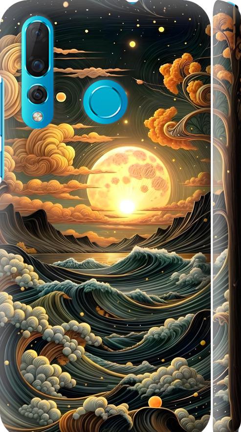 Чехол на Huawei Nova 4 Арт волны (6332m-1632-42517)