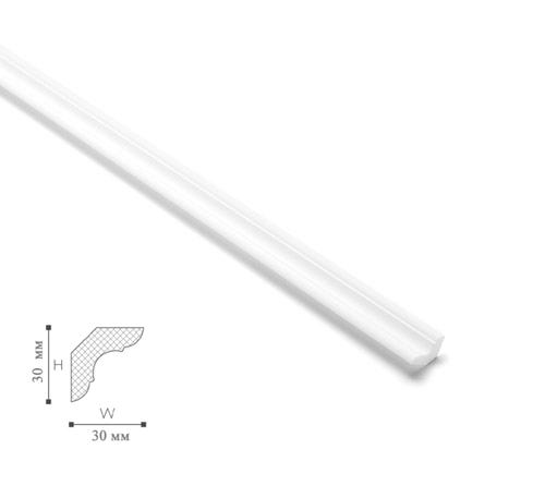 Плінтус стельовий гладкий NMC LX30 2000х30х30 мм (44404) - фото 3