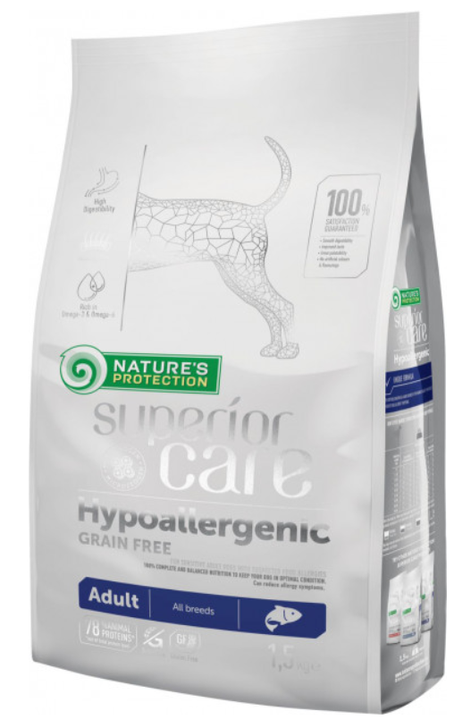 Корм для собак Nature's Protection Superior Care Hypoallergenic Grain Free All Breeds 1,5 кг