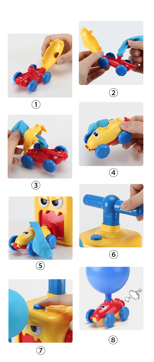 Дитяча інтерактивна іграшка Аеромобіль Balloon car набір для надування кульок - фото 8 Дитяча інтерактивна іграшка Аеромобіль Balloon car набір для надування кульок - фото 8