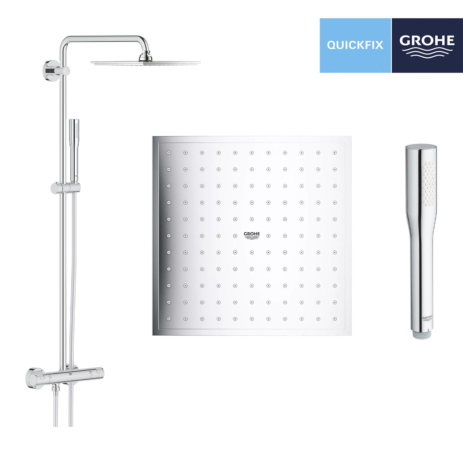 Душевая система с термостатом Grohe QuickFix Vitalio Joy 26365000 CV033302 Хром (229859) - фото 5