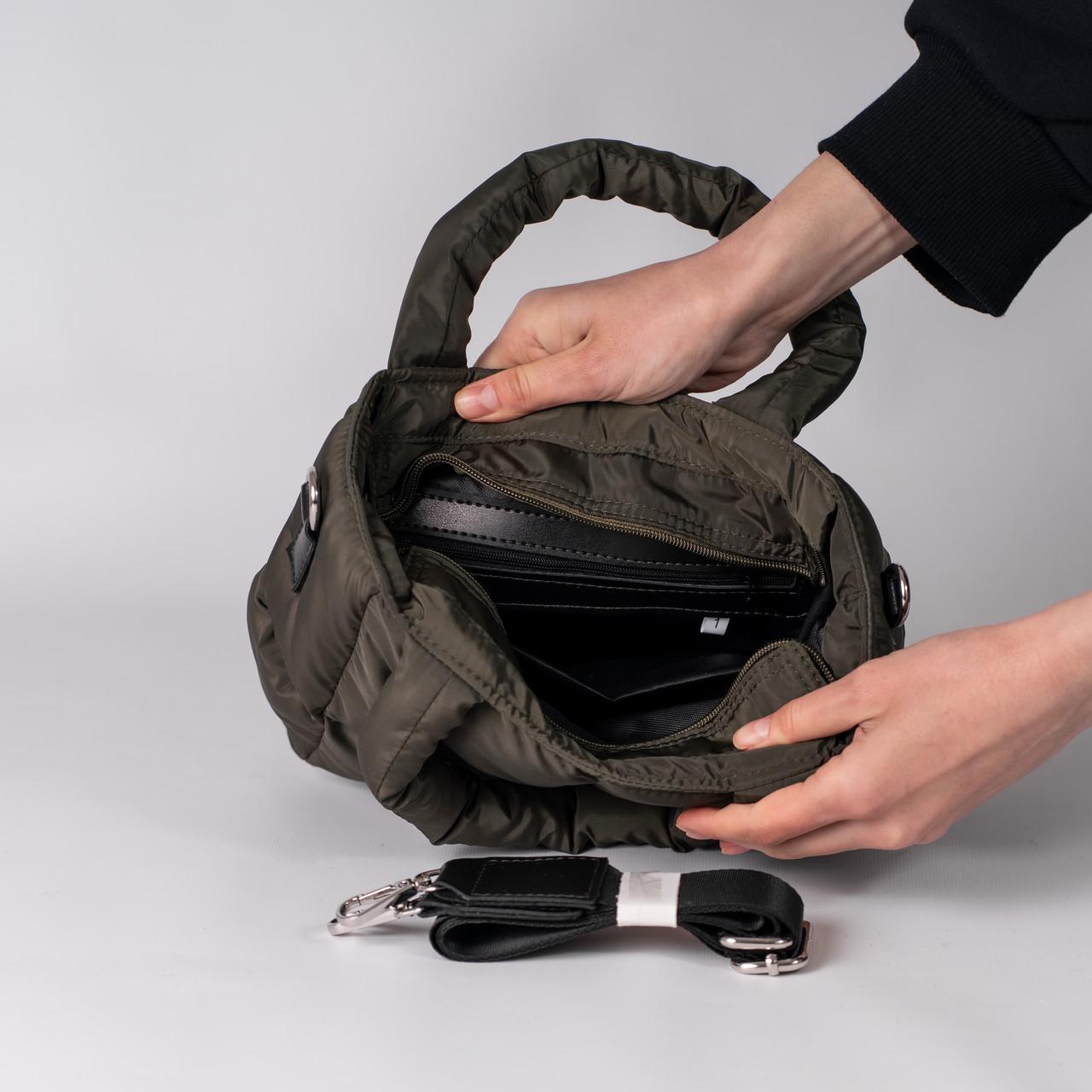 Сумка женская шопер XENIA № 15-24 Хаки - фото 3