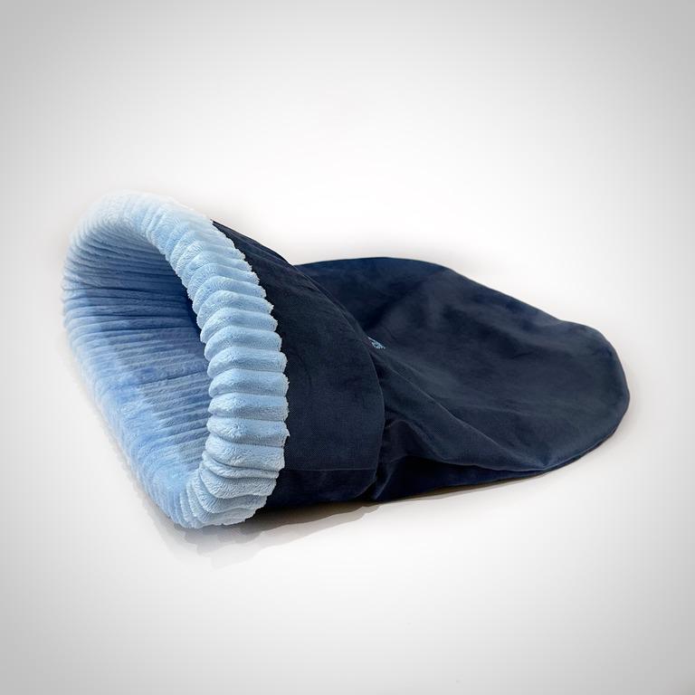 Лежанка-муфта для собак Amore mio Cane Snuggle до 8 кг L 55х65 см Blue (S-0005)