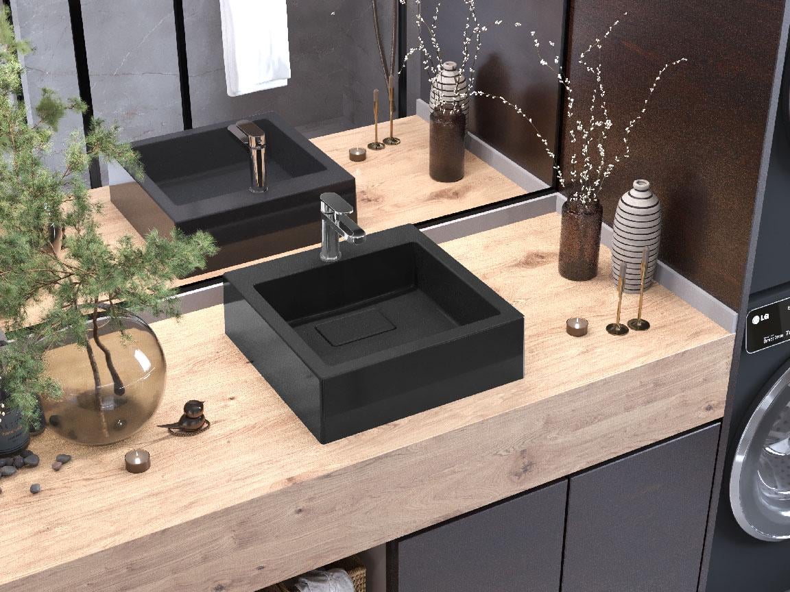 Умывальник накладной Luxor Imperio 40 Black