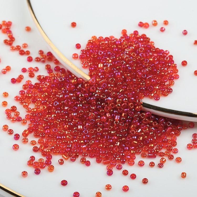 Бисер Бензиновый 2 мм 50 г Красный (БР0002б07)