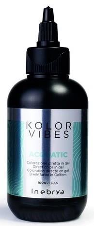 Окрашивающий гель для волос Inebrya Kolor Vibes Direct Color in Gel Acqatic Аквамарин 150 мл